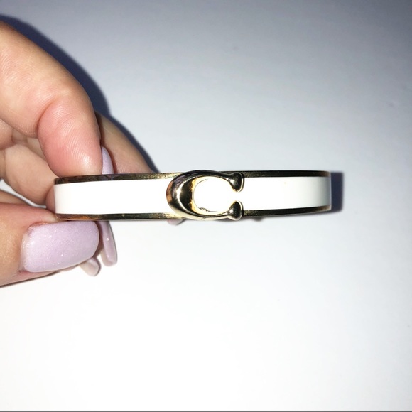Coach Vintage White Bangle Jewelry Bracelet